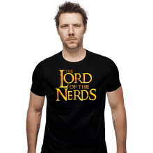 Load image into Gallery viewer, Daily_Deal_Shirts Fitted Shirts, Mens / Small / Black Lord Of The Nerds