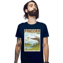 Load image into Gallery viewer, Shirts Fitted Shirts, Mens / Small / Navy Visit Pandora