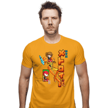 Load image into Gallery viewer, Daily_Deal_Shirts Fitted Shirts, Mens / Small / Daisy Neon Genesis Metroid
