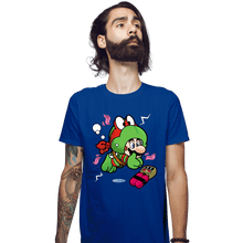 Load image into Gallery viewer, Shirts Fitted Shirts, Mens / Small / Royal Blue Super Raph Suit