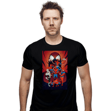 Load image into Gallery viewer, Daily_Deal_Shirts Fitted Shirts, Mens / Small / Black Spider Wars
