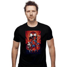 Load image into Gallery viewer, Daily_Deal_Shirts Fitted Shirts, Mens / Small / Black Spider Wars