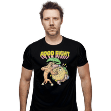 Load image into Gallery viewer, Shirts Fitted Shirts, Mens / Small / Black Food Fight