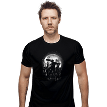Load image into Gallery viewer, Shirts Fitted Shirts, Mens / Small / Black Moonlight Chainsaw