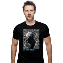 Load image into Gallery viewer, Daily_Deal_Shirts Fitted Shirts, Mens / Small / Black Like Tears In Rain
