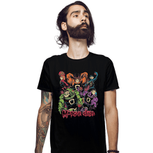 Load image into Gallery viewer, Shirts Fitted Shirts, Mens / Small / Black Morgue Stars