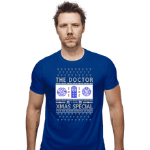 Load image into Gallery viewer, Shirts Fitted Shirts, Mens / Small / Royal Blue Doctor Ugly Sweater
