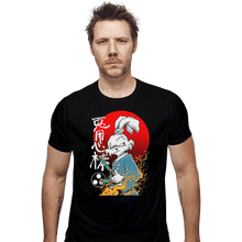 Load image into Gallery viewer, Shirts Fitted Shirts, Mens / Small / Black Fighter Rabbit