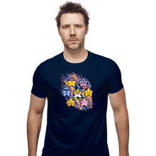 Load image into Gallery viewer, Secret_Shirts Fitted Shirts, Mens / Small / Navy Star Power