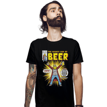 Load image into Gallery viewer, Shirts Fitted Shirts, Mens / Small / Black God Of Beer