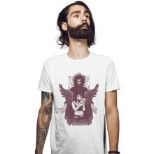 Load image into Gallery viewer, Shirts Fitted Shirts, Mens / Small / White Death And Sandman