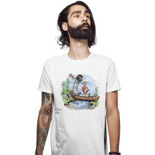 Load image into Gallery viewer, Daily_Deal_Shirts Fitted Shirts, Mens / Small / White Crossing The Blunt Bridge