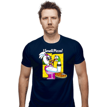 Load image into Gallery viewer, Secret_Shirts Fitted Shirts, Mens / Small / Navy I Smell Pizza