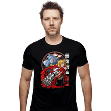 Load image into Gallery viewer, Secret_Shirts Fitted Shirts, Mens / Small / Black Fullmetal Brotherhood