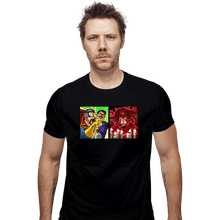 Load image into Gallery viewer, Daily_Deal_Shirts Fitted Shirts, Mens / Small / Black Strange Yelling