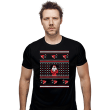 Load image into Gallery viewer, Shirts Fitted Shirts, Mens / Small / Black Festive Duck Hunt