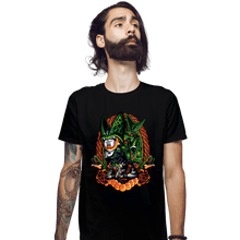 Load image into Gallery viewer, Shirts Fitted Shirts, Mens / Small / Black Cell Crest