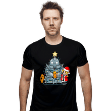 Load image into Gallery viewer, Daily_Deal_Shirts Fitted Shirts, Mens / Small / Black Fullmetal Christmas
