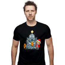 Load image into Gallery viewer, Daily_Deal_Shirts Fitted Shirts, Mens / Small / Black Fullmetal Christmas