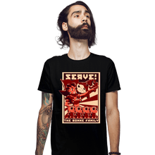 Load image into Gallery viewer, Shirts Fitted Shirts, Mens / Small / Black Robot Rampage