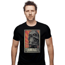Load image into Gallery viewer, Shirts Fitted Shirts, Mens / Small / Black Terminate