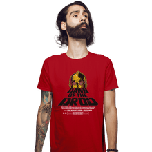 Load image into Gallery viewer, Shirts Fitted Shirts, Mens / Small / Red Dawn Of The Droid