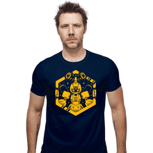 Load image into Gallery viewer, Shirts Fitted Shirts, Mens / Small / Navy Kabuto Type Robot