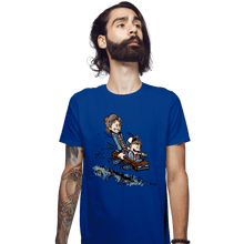 Load image into Gallery viewer, Shirts Fitted Shirts, Mens / Small / Royal Blue Pretty Dang Good Babysitter