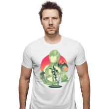Load image into Gallery viewer, Daily_Deal_Shirts Fitted Shirts, Mens / Small / White Ninja Materia Hunter