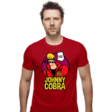Load image into Gallery viewer, Shirts Fitted Shirts, Mens / Small / Red Johnny Cobra
