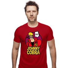 Load image into Gallery viewer, Shirts Fitted Shirts, Mens / Small / Red Johnny Cobra