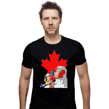 Load image into Gallery viewer, Shirts Fitted Shirts, Mens / Small / Black Captain Canuck And Team Canada