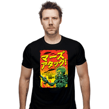 Load image into Gallery viewer, Shirts Fitted Shirts, Mens / Small / Black Mars Attacks