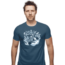 Load image into Gallery viewer, Shirts Fitted Shirts, Mens / Small / Indigo Blue Rival Schools