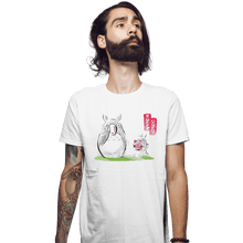 Load image into Gallery viewer, Shirts Fitted Shirts, Mens / Small / White Anime Ink