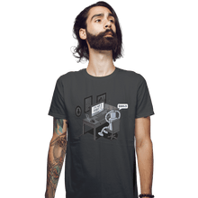 Load image into Gallery viewer, Shirts Fitted Shirts, Mens / Small / Charcoal Robot Problems
