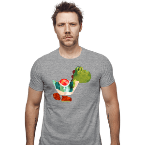 Shirts Fitted Shirts, Mens / Small / Sports Grey The Very Hungry Dinosaur