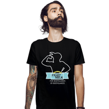 Load image into Gallery viewer, Shirts Fitted Shirts, Mens / Small / Black Fight Milk
