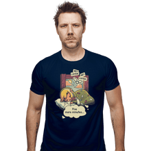Load image into Gallery viewer, Shirts Fitted Shirts, Mens / Small / Navy Hero Of Nap