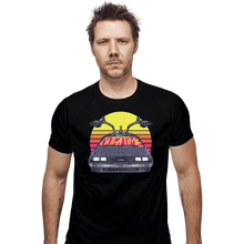 Load image into Gallery viewer, Shirts Fitted Shirts, Mens / Small / Black Outatime In The 80s