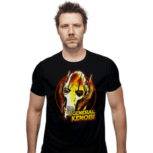 Load image into Gallery viewer, Daily_Deal_Shirts Fitted Shirts, Mens / Small / Black General Kenobi Meme
