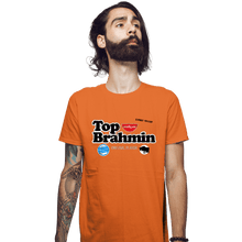 Load image into Gallery viewer, Daily_Deal_Shirts Fitted Shirts, Mens / Small / Orange Top Brahmin