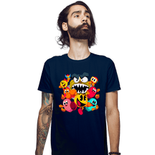 Load image into Gallery viewer, Secret_Shirts Fitted Shirts, Mens / Small / Navy Pac-Man World