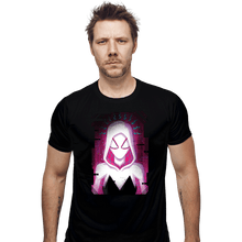 Load image into Gallery viewer, Daily_Deal_Shirts Fitted Shirts, Mens / Small / Black Glitch Spider-Gwen