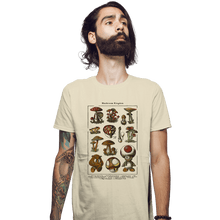 Load image into Gallery viewer, Daily_Deal_Shirts Fitted Shirts, Mens / Small / Sand Mario Mushrooms