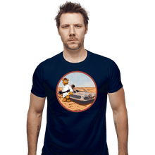 Load image into Gallery viewer, Daily_Deal_Shirts Fitted Shirts, Mens / Small / Navy Luke Skywockawocka