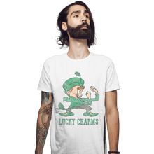 Load image into Gallery viewer, Shirts Fitted Shirts, Mens / Small / White Lucky Charms