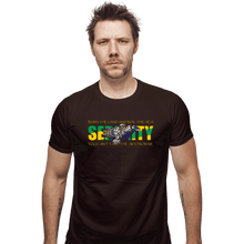 Load image into Gallery viewer, Secret_Shirts Fitted Shirts, Mens / Small / Dark Chocolate Serenity Flag