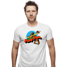 Load image into Gallery viewer, Shirts Fitted Shirts, Mens / Small / White Funky Flights