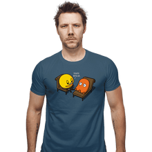 Load image into Gallery viewer, Shirts Fitted Shirts, Mens / Small / Indigo Blue Psych-Man